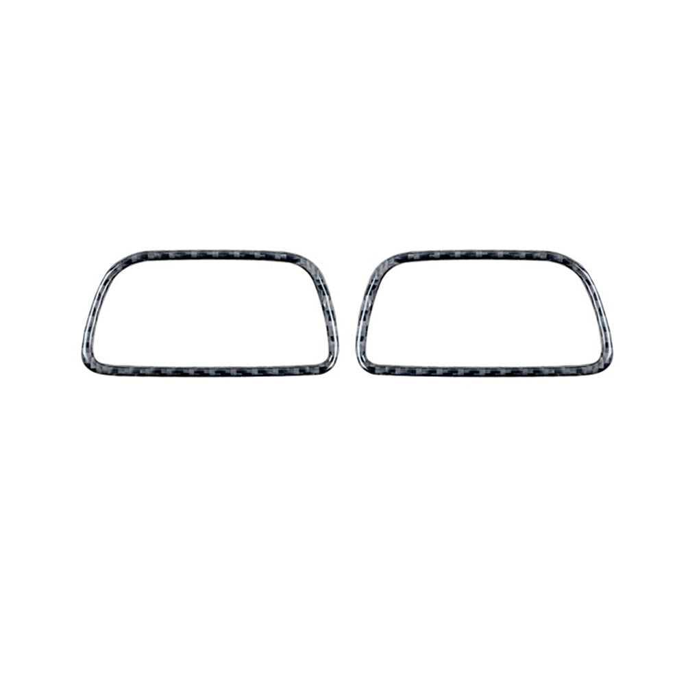 2pcs Carbon Fiber Interior Demister Vent Cover Trim for Honda CRV CR-V 2012-2016