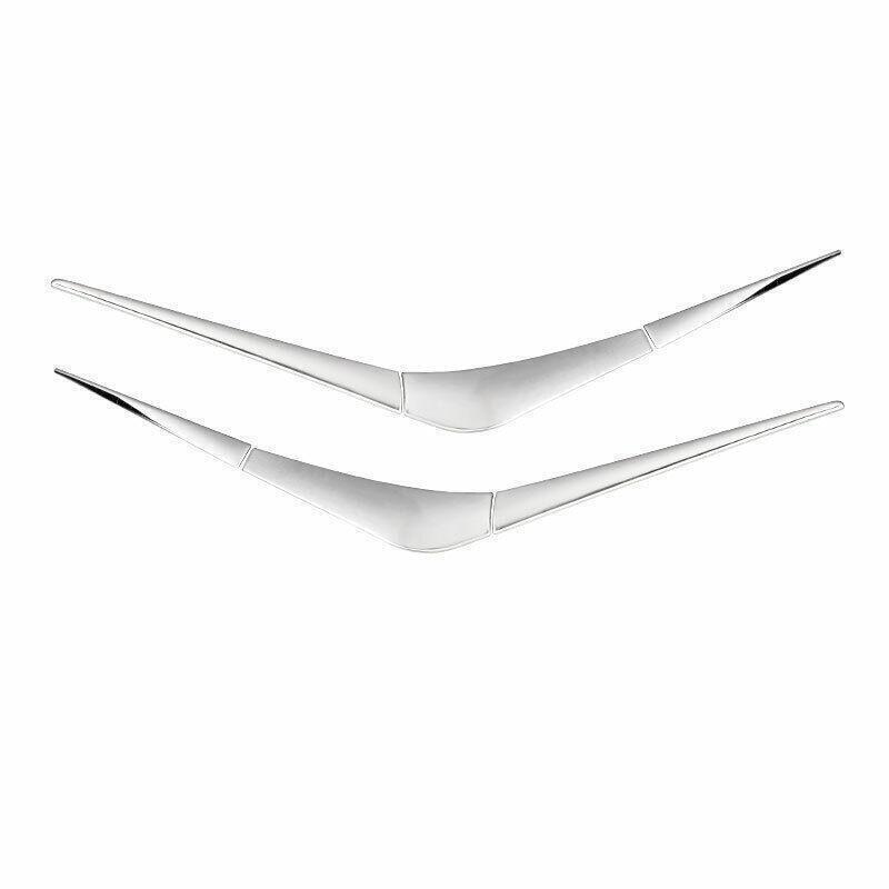 for Tesla for Model Y 2020-23 Chrome Steel Rear Pair Tail Light Lamp Strip Trim auto