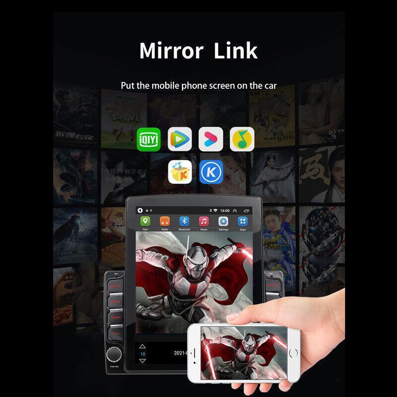 9.7Car Navi Player FM Radio Stereo 2Din Android 9.1 GPS WiFi For iOS/Android