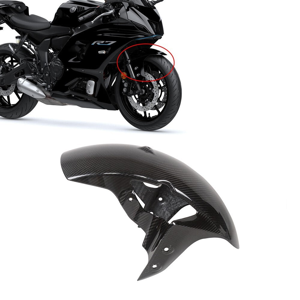 100% Carbon Fiber Front Fender Protector for Yamaha R7 - Glossy Q