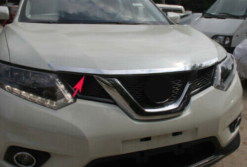 Chrome ABS Front Hood Bonnet Lip Molding Cover Trim for Nissan Rogue 2014-2020