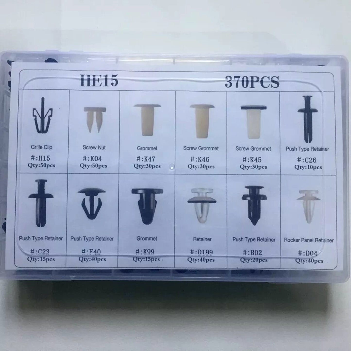 New 370X for Mitsubishi Trim Clip Retainer Panel Bumper Body Fastener Assortment