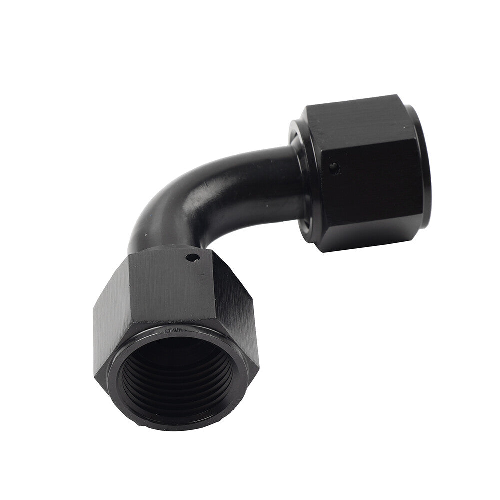 10AN Female to Female 90 Degree Swivel Coupler Union Fitting Adapter Connector