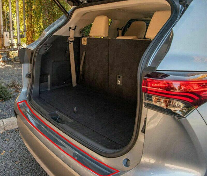 Leather Black Trunk Skid Plate Protective Film for Toyota Highlander 2020-2024