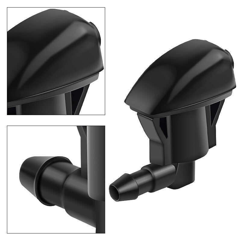 Black Dual Holes Adjustable Car Windshield Washer Nozzle Wiper Water Spray Jet