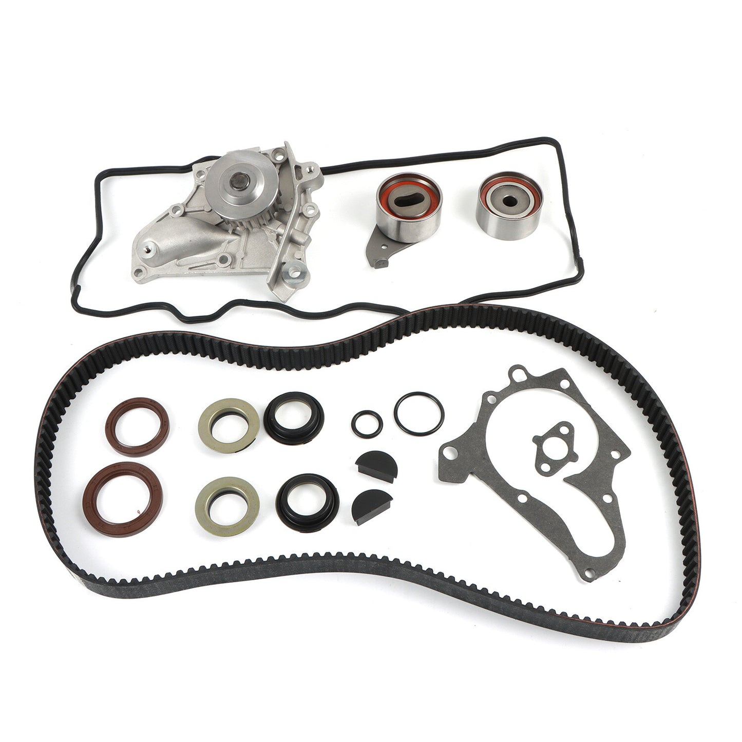 Timing Belt Kit Water Pump w/Gaskets Tensioner for 1987-2001 Valve Cover Gasket