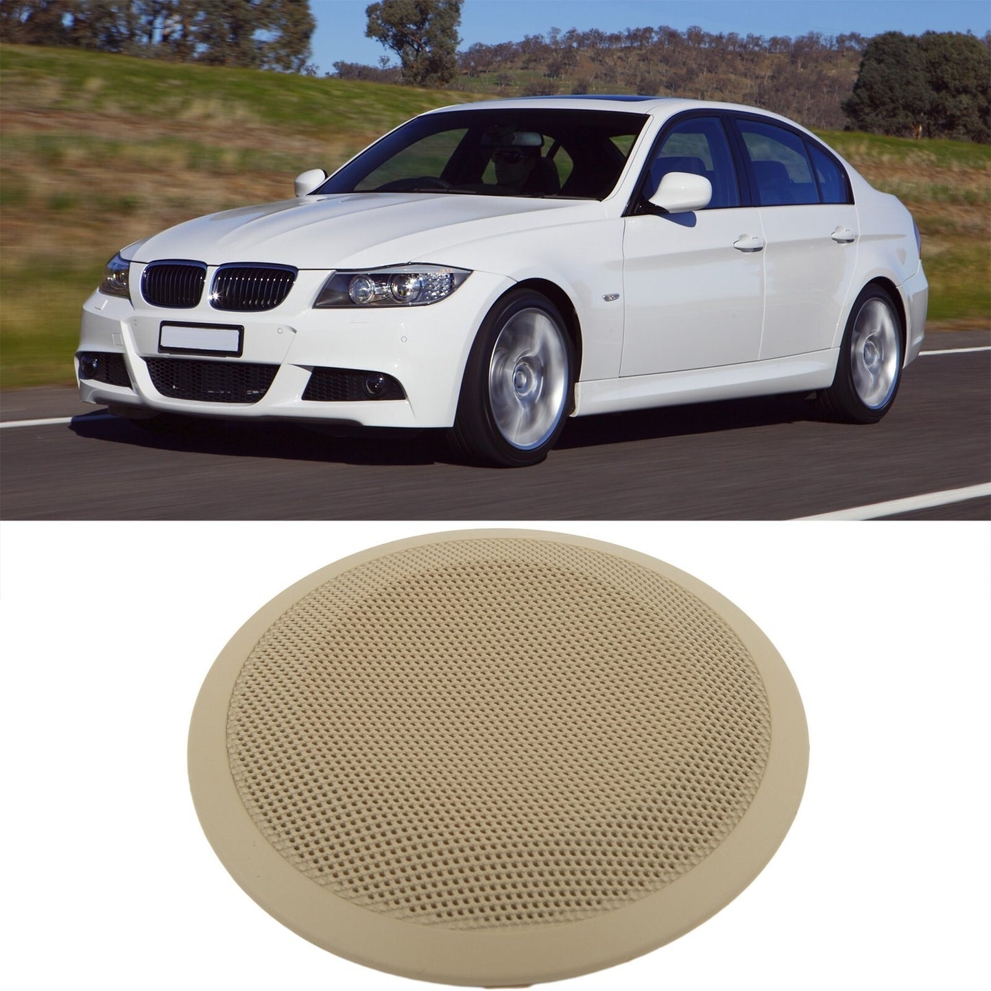 1pcs Front Door Speaker Cover Part For 3 E90 51417144563 7144563 Plastic v