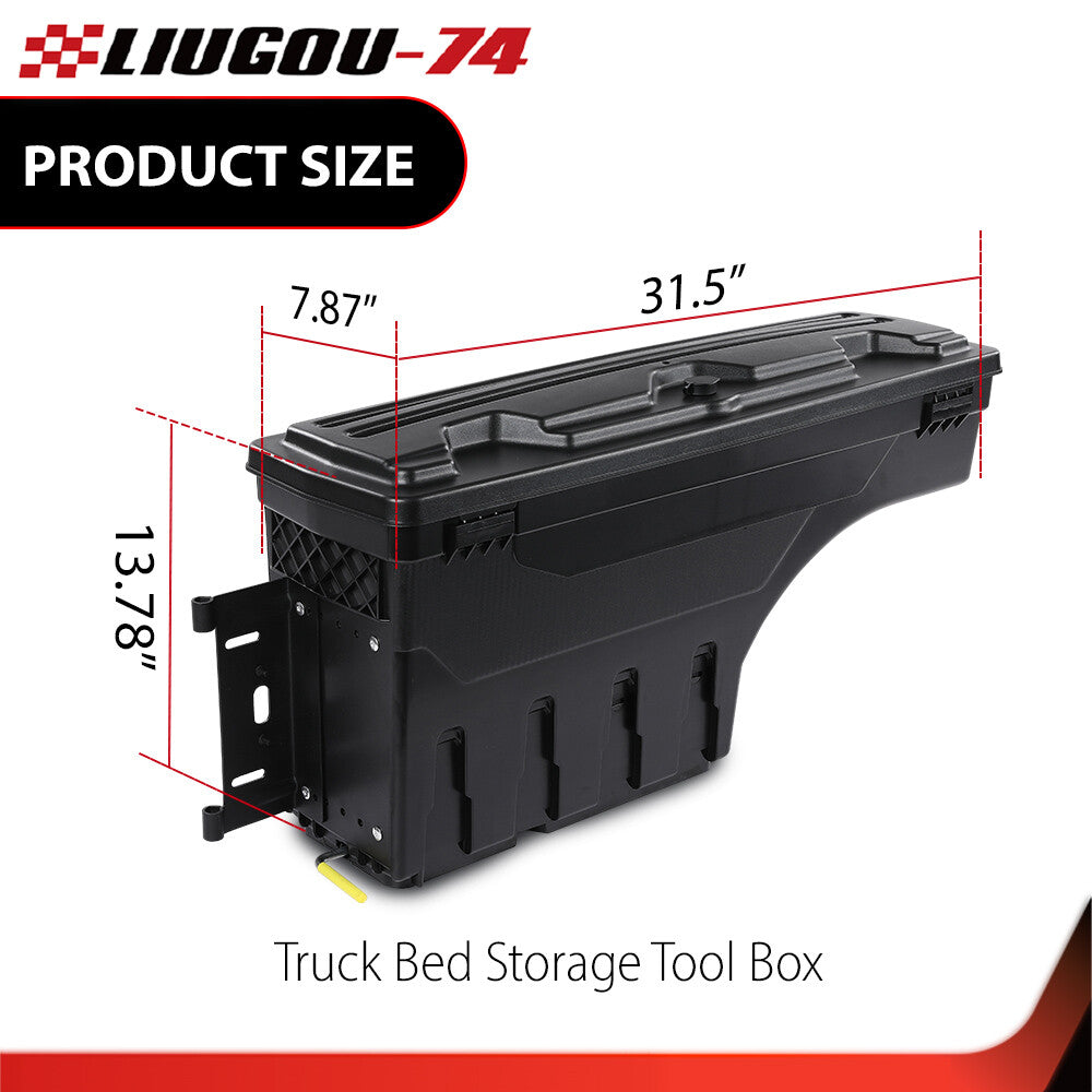 Fits 2019 - 2021 for Dodge for Ram 1500 Truck Bed Storage Tool Box Swing Box Left Side - v