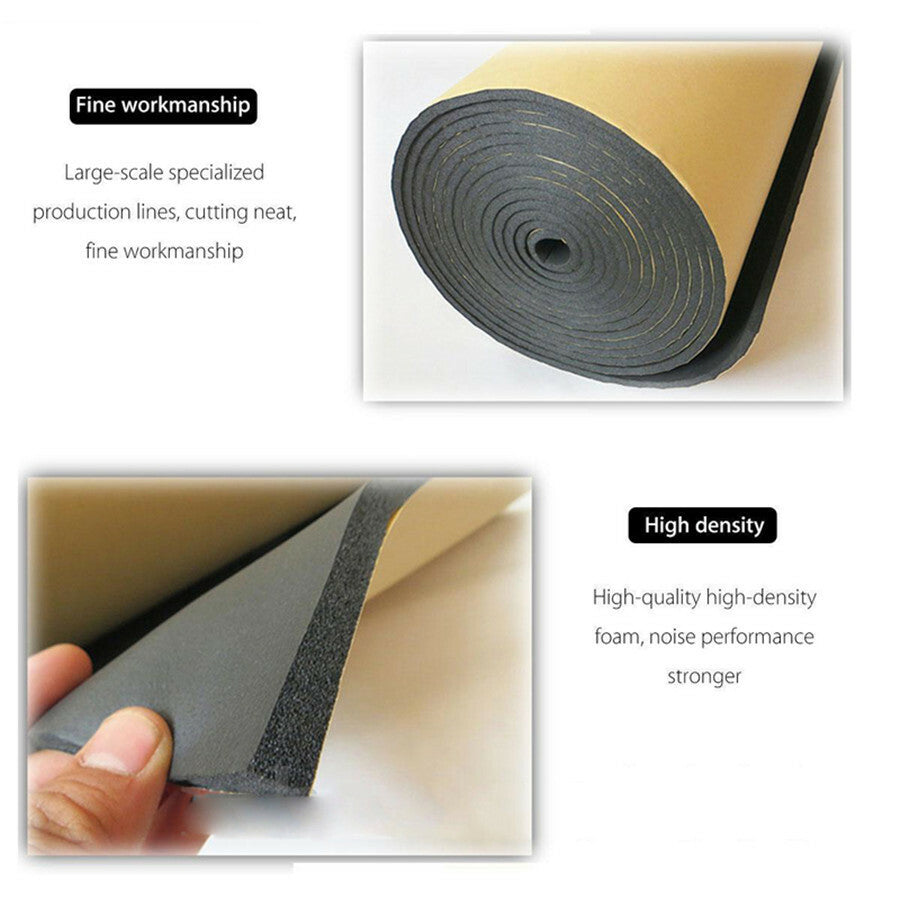 18x Sound Deadener Mat Car Floor Heat Shield Insulation Noise Reduce Accessories