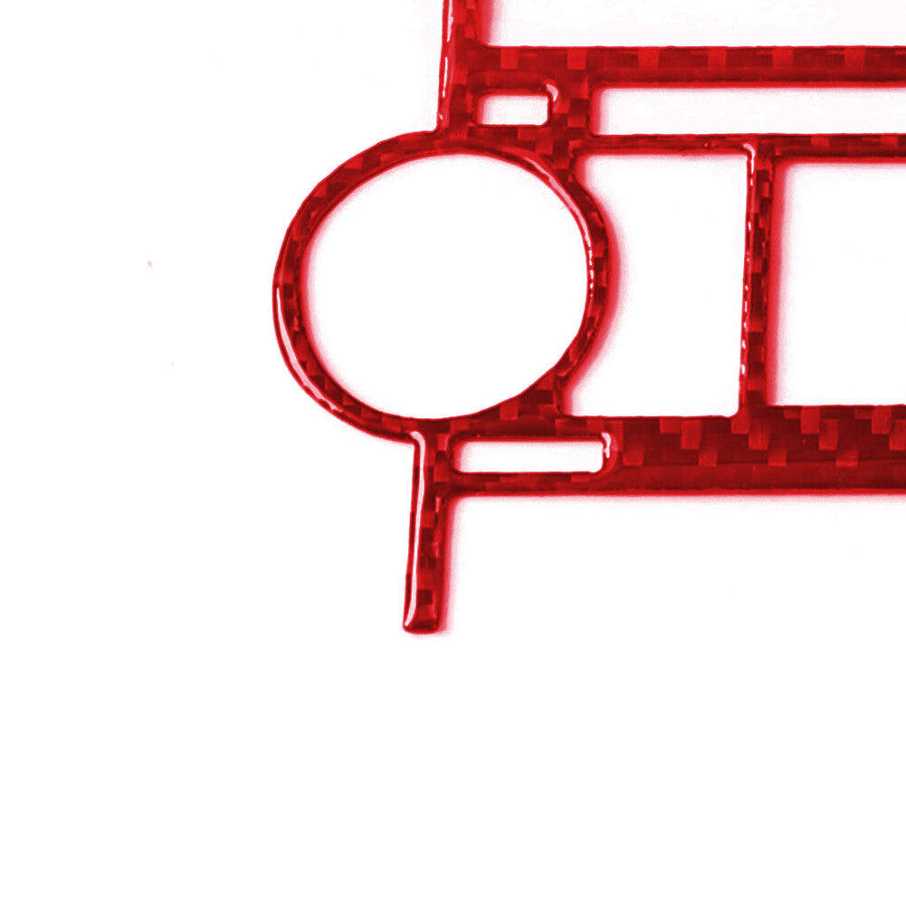 Red Carbon Fiber Rear Watercup Panel Frame Cover Trim for Camry 2007-2011 v