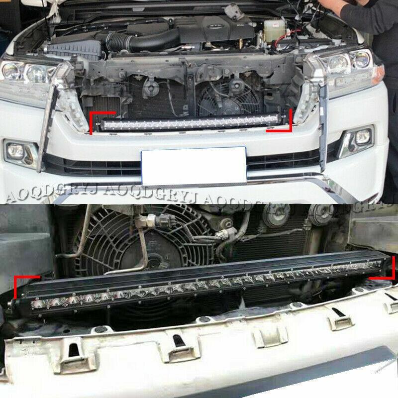 LED Front Bumper Grille Light Bars Decorat Strip for Land Cruiser LC200 2016-21