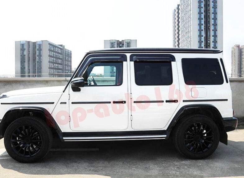 4p for Benz G-Class 2019-2023 Black Window Visors Sun Rain Guard Vent Deflectors