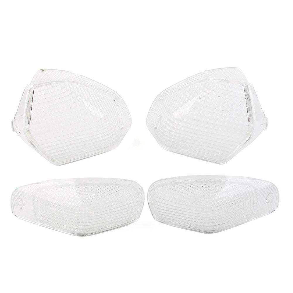for KAWASAKI ZZR400 1993-2003 ZZR600 1993-2008 Clear Front Rear Turn Signal Lens