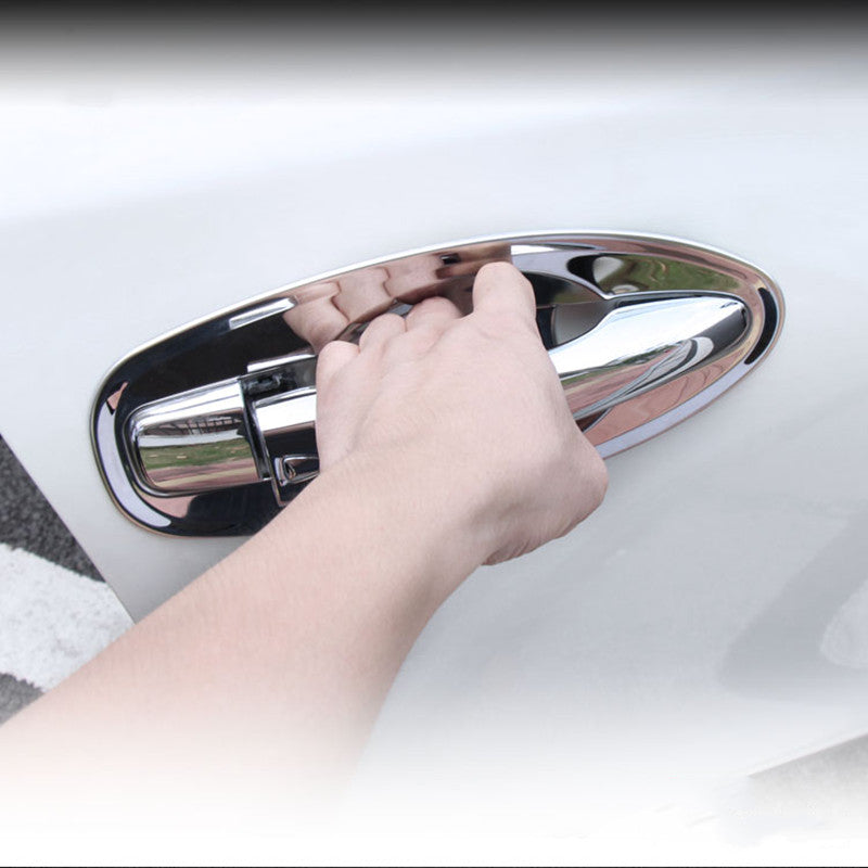 for Nissan Rogue 14-2020 ABS Chrome Side Door Handle Bowl Moulding Cover Trim 8X