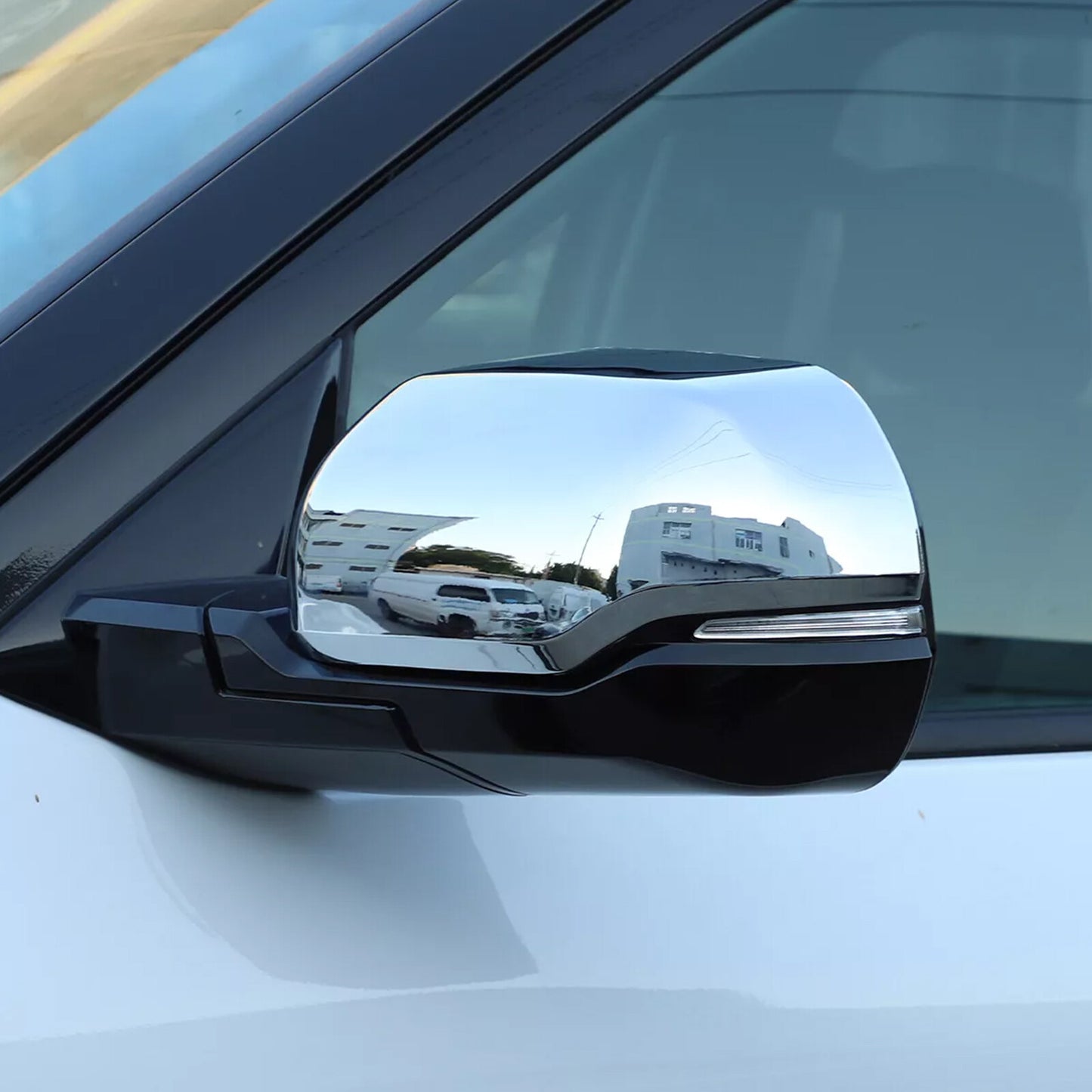 For 2022-2024 for Toyota TUNDRA CREW MAX Chrome Cover Mirror w/ blinker+4 handle