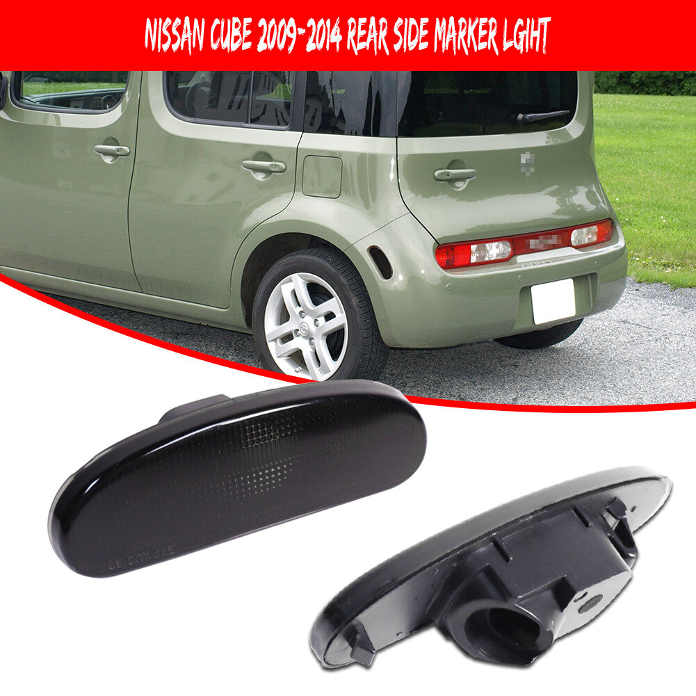 SMOKED REAR FENDER SIDE MARKER LIGHT LENS FOR 2009 - 2014 for CUBE 26190-1FC0A- v