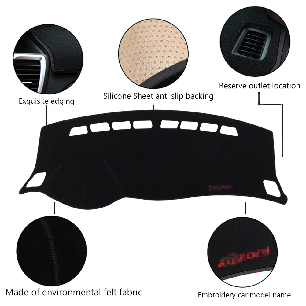 Car dashboard mat protector inner pad suitable for 2017-2018 for Nissan Sentra Q
