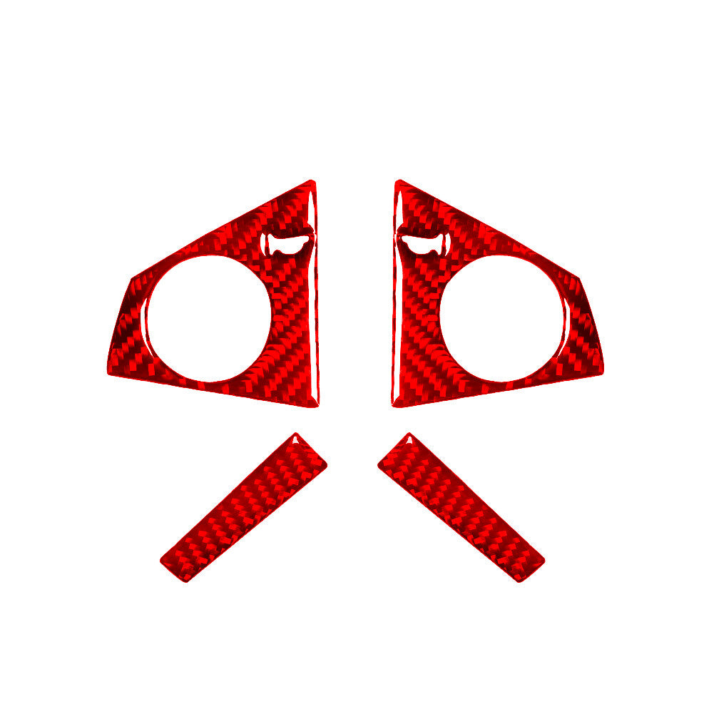 Red Carbon Fiber Center Control Storage Cover Trim for Honda S2000 2004-2009 v