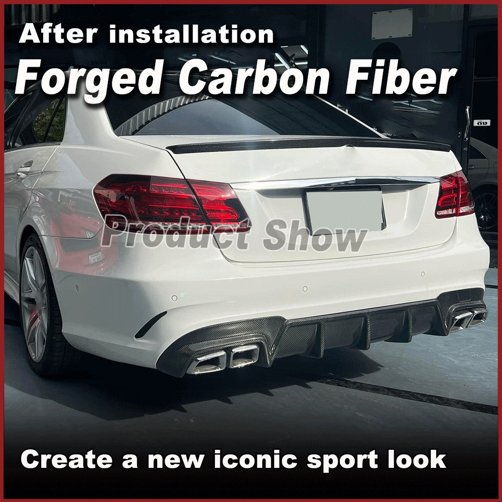 for Mercedes-Benz E Class W212 E63 AMG 2013-16 Forge Carbon Rear Bumper Diffuser