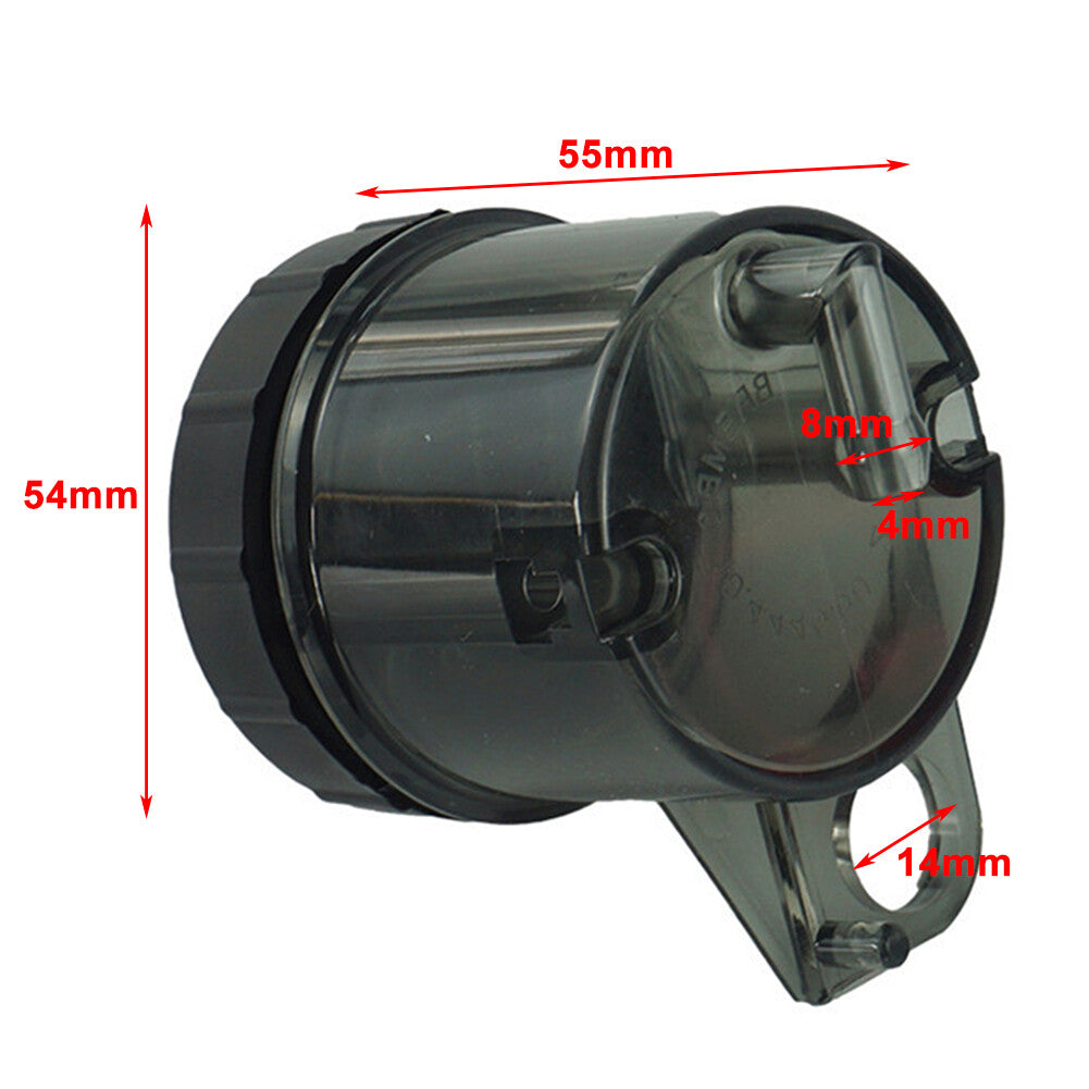 1pcs Black Universal Motorcycle Front Brake Fluid Reservoir Oil Tank Cup