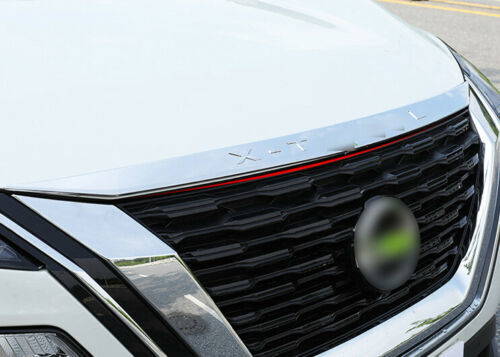 for Nissan Rogue X-Trail 2021-2023 Chrome Front Engine Hood Grille Panel Cover