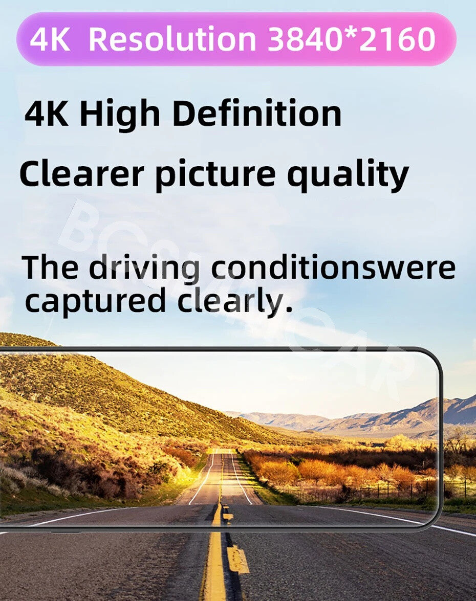 12 WIFI 4CH Car GPS Rearview Mirror Dash Cam Recorder Touch Screen Night Vision