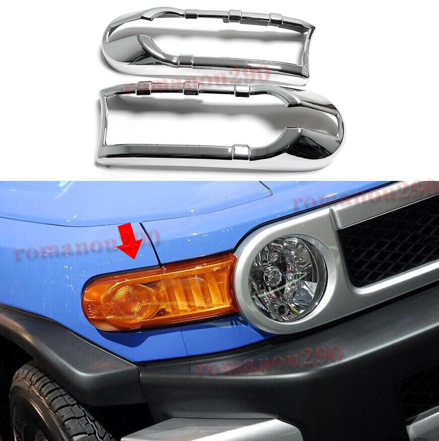 for Toyota FJ Cruiser 2007-20 Chrome Headlight/ Handle/ Fuel Tank Cap Trim Kit