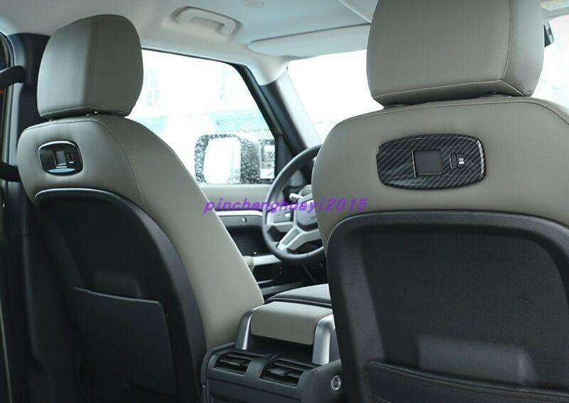 Carbon fiber seatback USB trim panel for Land Rover for Defender 110 (2020-21)