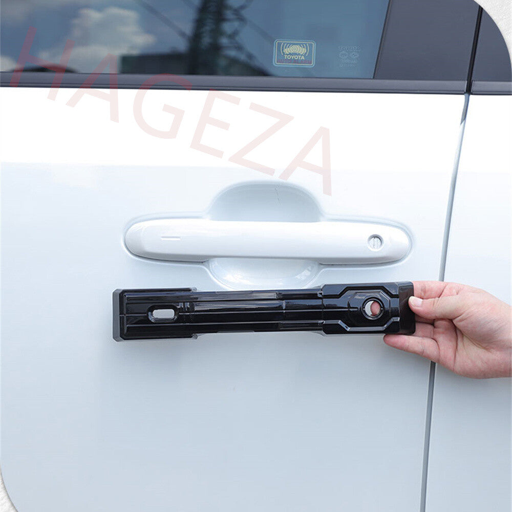For Toyot@ for Land Cruiser LC250 2024+ Side Door Handle Panel Cover ABS Gloss Black