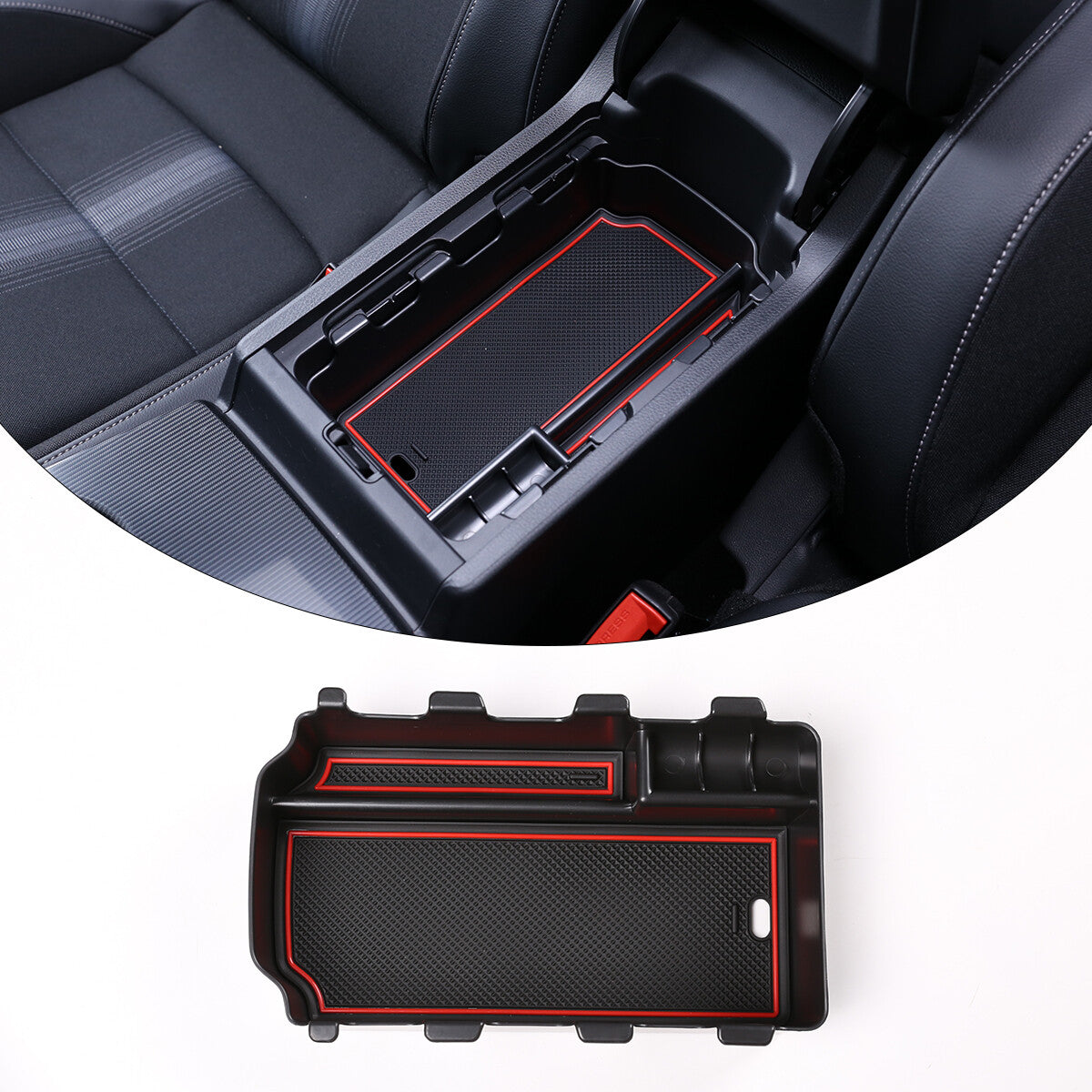 4-Pack Carbon Fiber Socket Circle Ring Trim for Tundra 2014-2021 - v