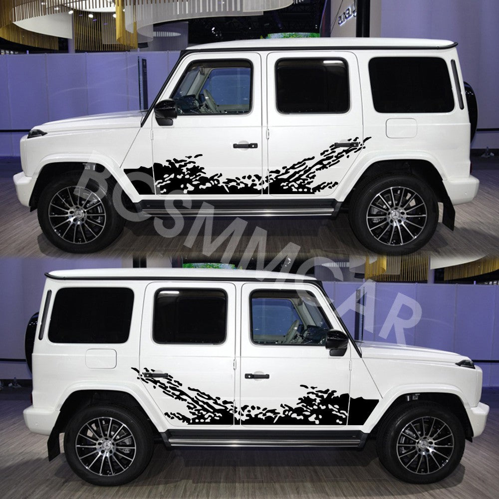 Car Body Sticker Splash Decal Offroad Graphics 160X45CM Decoration Accessories