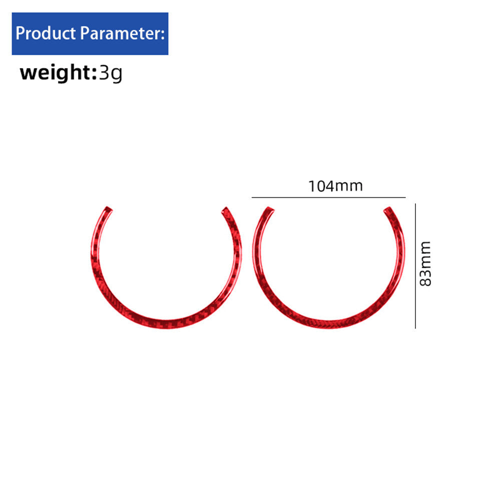 Suitable for Rav4 2019-2024 carbon fiber black side mirror molding cover with ABS trim- v
