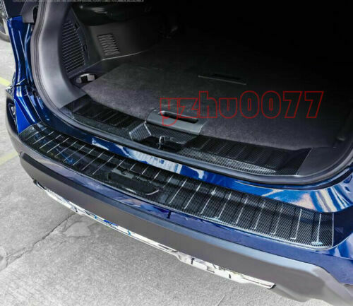 2P for Nissan Rogue 2017-2020 Carbon Fiber Rear Bumper Guard Sill Plate Cover