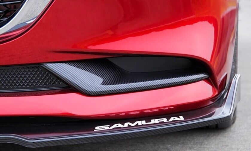 for Mazda 3 Axela 19-2023 Carbon Fiber look Front Fog Light Eyelid Moulding Trim