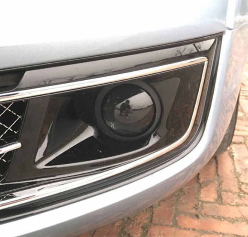 for Audi for A8 A8L D5 2015-17 Front Grille Fog Light Grill Lamp Cover W/Chrome Trim