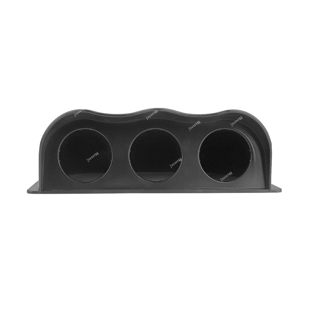 52mm Car Black Triple Dash Gauge Meter Pod 3 Hole Dashboard Mount Holder Q