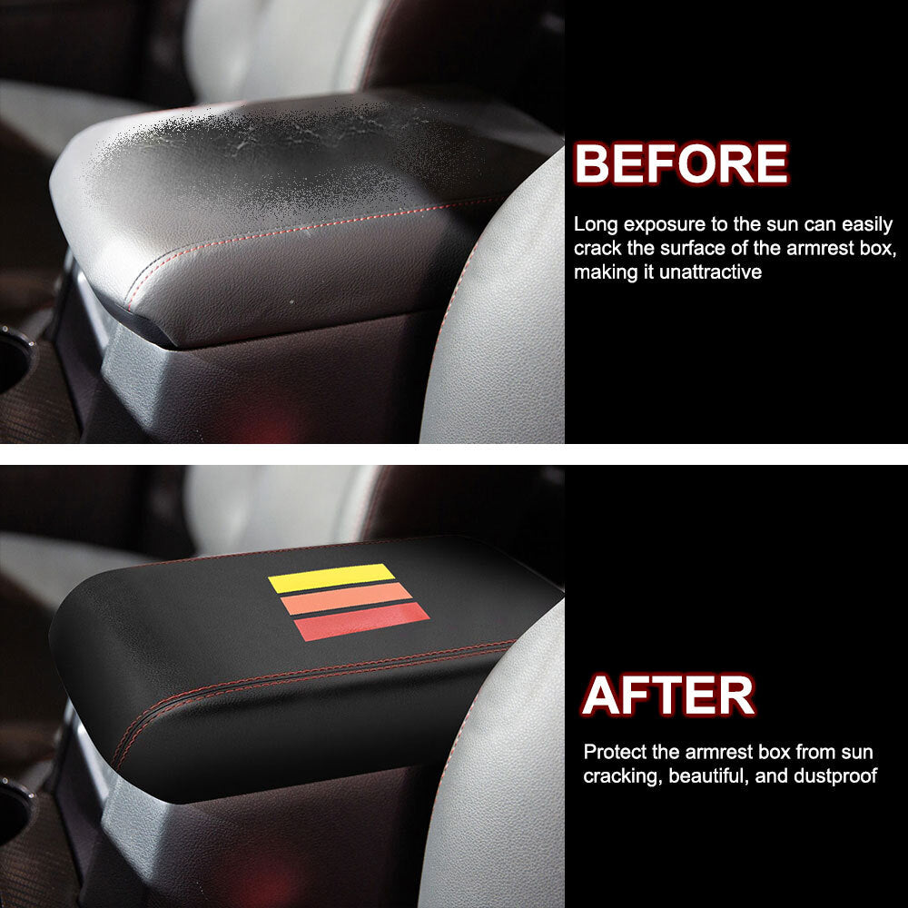 Leather center console armrest cover accessory for 4Runner 2010-2024 n
