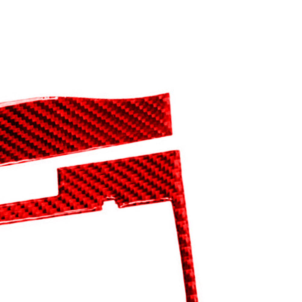 Driver Window Lift Panel Trim Carbon Fiber Interior for Acura TSX 2003-2008 Red v