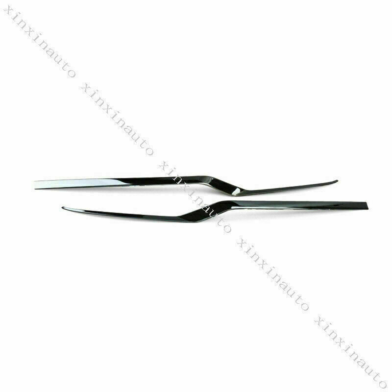 Glossy Black Rear Bumper Molding Trim decor Strips for Toyota for Land Cruiser 16-21