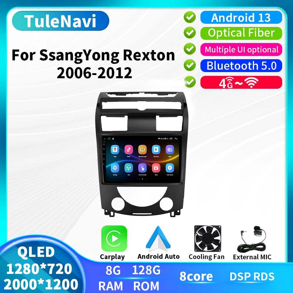 Car Radio For Ssang Yong for Rexton Y250 II2 2006-2012 CarPlay GPS Multimedia Player