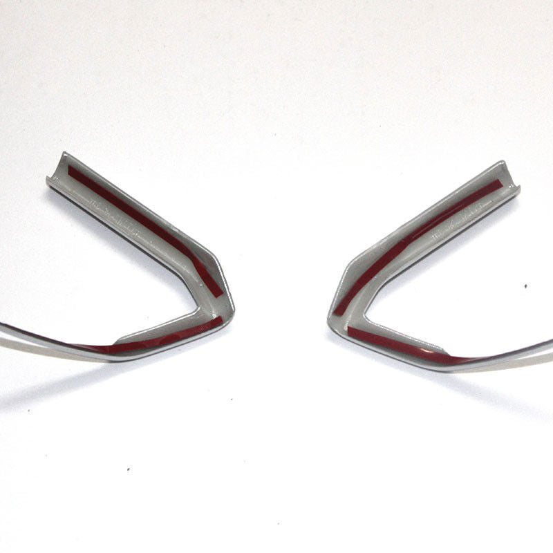 Matte Silver Interior Steering Wheel Button Cover Trim for Mazda CX-3 2016-18