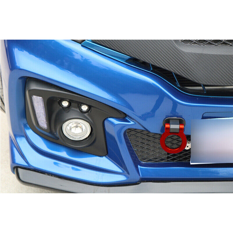 Red car ring track racing style tow hook exterior decoration accessory universal