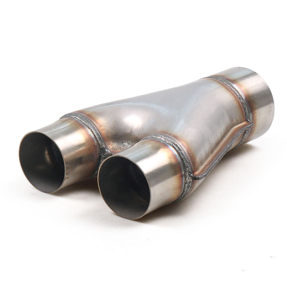Multiple Size In Out Dual Universal Stainless Steel Y Pipe Adapter Exhaust Pipe Q