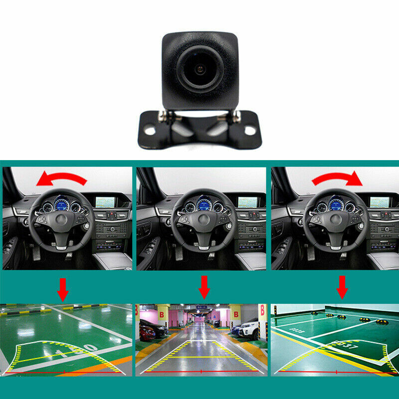 12V Fisheye Lens Trajectory Parking Line Car for SUV Rear View Reverse Backup Camera