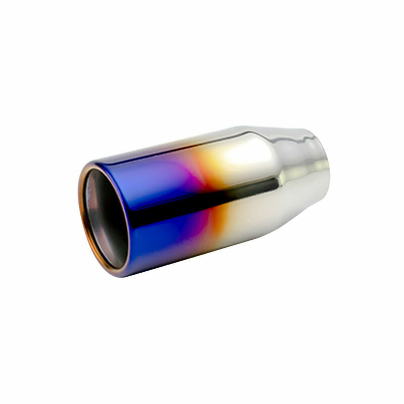 Blue Universal 2'' ID 3.5'' OD Exhaust End Tips Muffler Pipe Tip 150mm Length