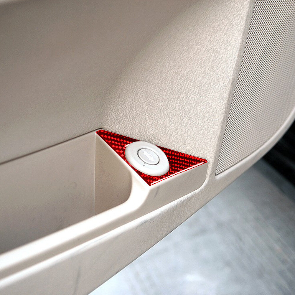 Red Carbon Fiber Interior Gear Panel Frame Cover Trim for Honda S2000 2004-2009 v