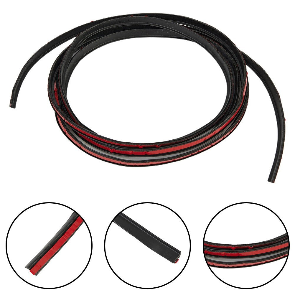 2M T-type rubber sealing strip, black, suitable for automotive edge trim and anti-collision lip skirts.