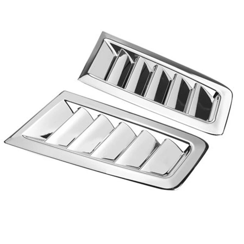 Car Chrome Modification Bonnet Air Vents Engine Hood Vent Refitting Hood Cover