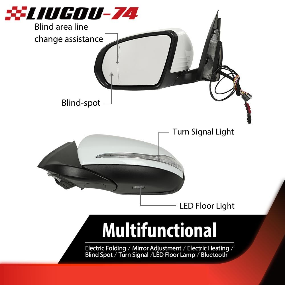 Blind Spot Side Mirror Left Ball Bar Fits X253 Class GLC300/350- v