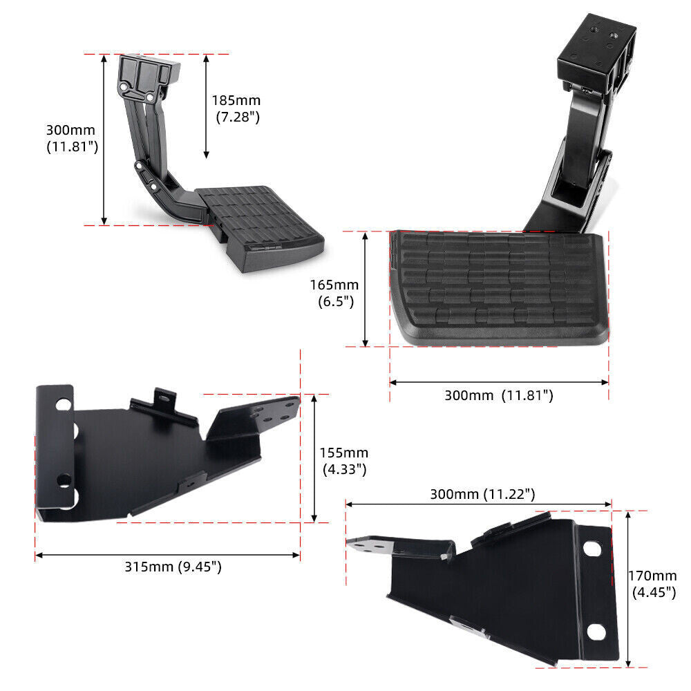 75328-01A Replacement Rear Bumper Retractable Bed Step for Ford F-150 2021-2023 Q